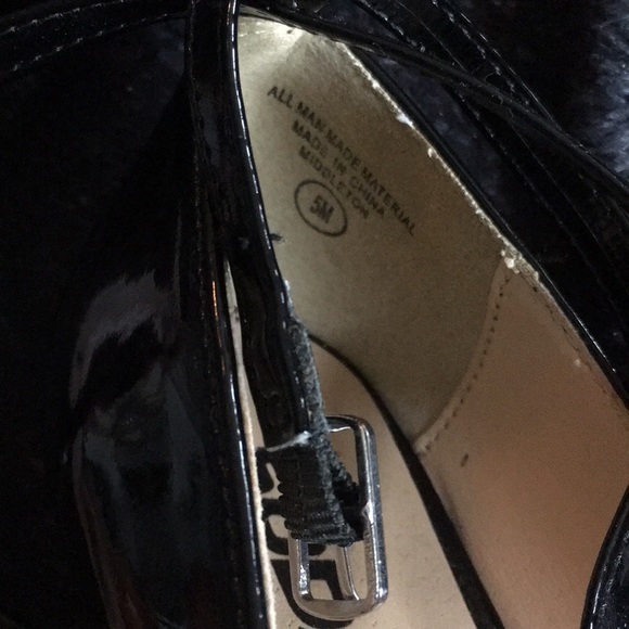 Black Kitten Heel Ballerina Shoes - Picture 5 of 5